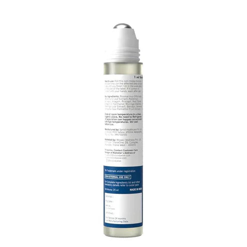Be Bodywise Advanced Hair Growth Roll-On Serum | 3% Rosemary | 2% Aminexil | 3% Redensy l 2% Anagain | Precision Scalp Applicator | Paraben & Sulphate Free | Non oily and mess free-HHW