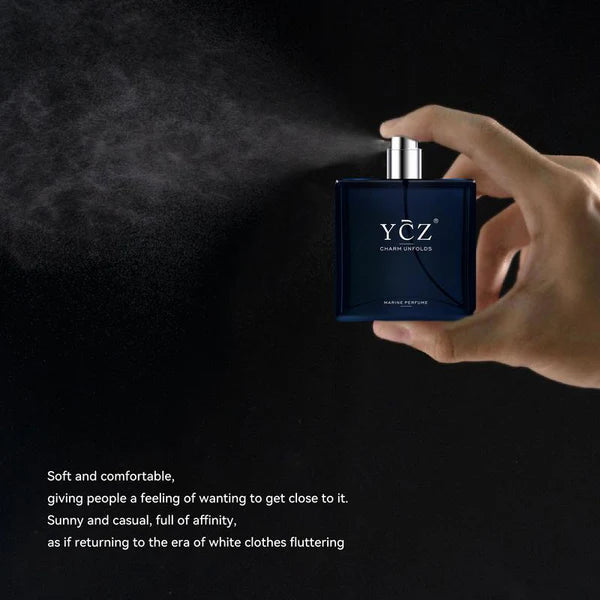 YCZ Perfumes Midnight Marine Eau De Parfum - Unisex 50ml Ocean Fresh Scent Premium Aromatic Woody Fragrance for Him & Her—XDX
