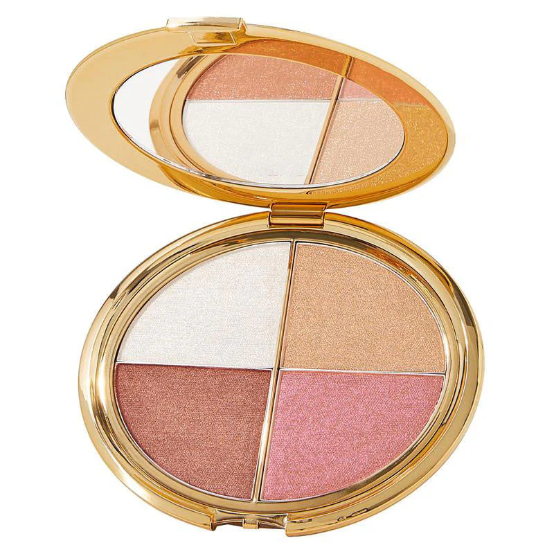 eye & cheek palette -eyeshadow andhighlighter makeup(with Detachable Brush)—XDX