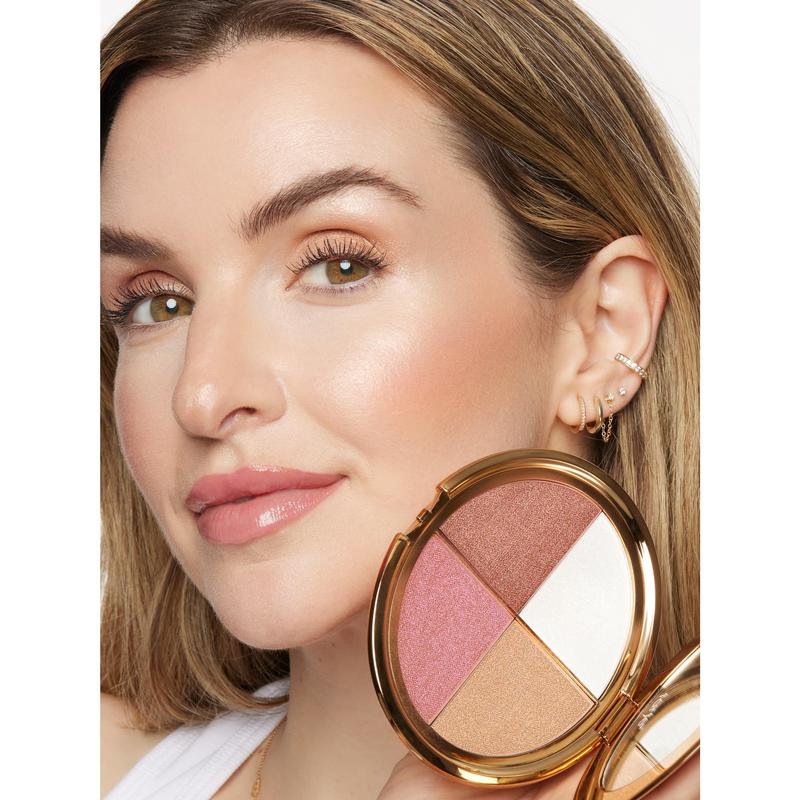 eye & cheek palette -eyeshadow andhighlighter makeup(with Detachable Brush)—XDX