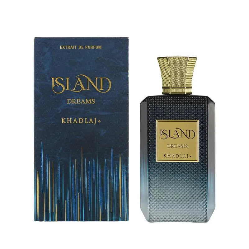 Khadlaj Island Dreams for Unisex Extrait de Parfum Spray, 3.4 Ounce-XDX